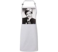 Fabulous Tablier Cuisine Premium Blanc Billie Holiday Chanteuse Jazz 1 Blanc G