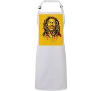Fabulous Tablier Cuisine Premium Blanc Bob Marley Hall Of Fame Blanc G