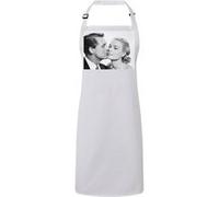 Fabulous Tablier Cuisine Premium Blanc Cary Grant et Grace Kelly Acteurs Blanc G