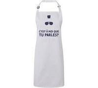 Fabulous Tablier Cuisine Premium Blanc C'est à Moi que tu parles ? Taxi Driver Blanc G
