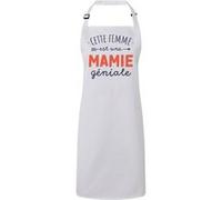 Fabulous Tablier Cuisine Premium Blanc Cette Femme est une Mamie Géniale Blanc G