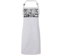 Fabulous Tablier Cuisine Premium Blanc Charlie Chaplin Dictateur Blanc G
