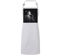 Fabulous Tablier Cuisine Premium Blanc Charlie Parker Bird Saxophone Blanc G