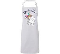 Fabulous Tablier Cuisine Premium Blanc Chat pitre Blanc G