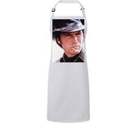 Fabulous Tablier Cuisine Premium Blanc Clint Eastwood Cowboy 7 Blanc G