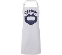 Fabulous Tablier Cuisine Premium Blanc Demain je me rase (peut-être) Blanc G