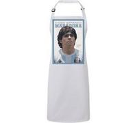 Fabulous Tablier Cuisine Premium Blanc Diego Armando Maradona Blanc G