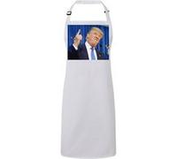Fabulous Tablier Cuisine Premium Blanc Donald Trump President Usa Doigt Levé Blanc G