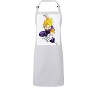 Fabulous Tablier Cuisine Premium Blanc Dragon Ball Z Vegeto Coup de Poing Blanc G