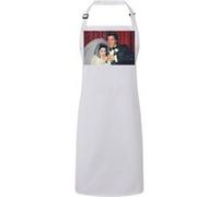 Fabulous Tablier Cuisine Premium Blanc Elvis Presley Mariage Las Vegas 1967 Blanc G