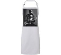 Fabulous Tablier Cuisine Premium Blanc Eric Dolphy Saxophone Portrait Blanc G