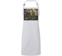 Fabulous Tablier Cuisine Premium Blanc Eugene Delacroix La Liberte Guidant le Peuple Blanc G