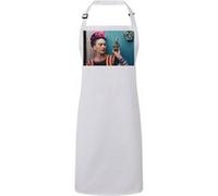 Fabulous Tablier Cuisine Premium Blanc Frida Kahlo Artiste 3 Blanc G