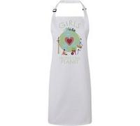 Fabulous Tablier Cuisine Premium Blanc Girls Protect The Planet Blanc G