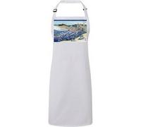 Fabulous Tablier Cuisine Premium Blanc Hokusai Estampe Mont Fuji Depuis Kanaya Blanc G