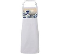 Fabulous Tablier Cuisine Premium Blanc Hokusai Kanagawa Waves View Mount Fuji Blanc G