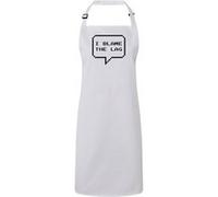 Fabulous Tablier Cuisine Premium Blanc I Blame the Lag 8 Bits Pixel Blanc G
