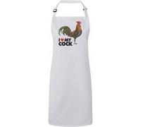Fabulous Tablier Cuisine Premium Blanc I Love My Cock Blanc G
