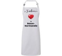 Fabulous Tablier Cuisine Premium Blanc J'adore La Basse Normandie Region Caen Blanc G