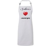 Fabulous Tablier Cuisine Premium Blanc J'adore L'Auvergne Region Clermont Ferrand Blanc G