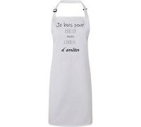 Fabulous Tablier Cuisine Premium Blanc Je Bois Pour Oublier Mais J'Oublie D'Arreter Blanc G