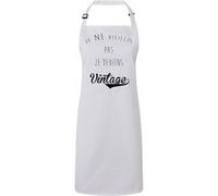 Fabulous Tablier Cuisine Premium Blanc Je Ne Vieillis Pas Je Deviens Vintage Blanc G