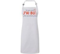 Fabulous Tablier Cuisine Premium Blanc Je suis venu, J'ai bu Blanc G