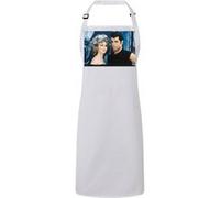 Fabulous Tablier Cuisine Premium Blanc John Travolta et Olivia Newton Grease 5 Blanc G
