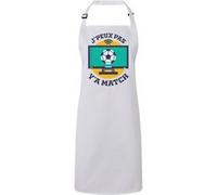 Fabulous Tablier Cuisine Premium Blanc J'peux pas y'a match Blanc G