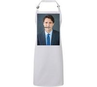 Fabulous Tablier Cuisine Premium Blanc Justin Trudeau Canadiens South Park Blanc G