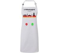 Fabulous Tablier Cuisine Premium Blanc L'Allemagne M'Appelle Patrimoine et Drapeau Blanc G