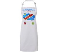 Fabulous Tablier Cuisine Premium Blanc Le Congo m'appelle Blanc G