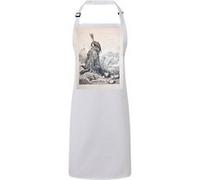 Fabulous Tablier Cuisine Premium Blanc Le Loup Devenu Berger Fable LaFontaine Gustave Dore Blanc G