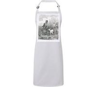 Fabulous Tablier Cuisine Premium Blanc Le Loup Et l'Agneau Fable LaFontaine Gustave Dore Blanc G