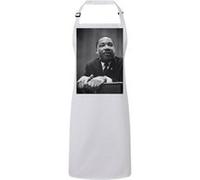 Fabulous Tablier Cuisine Premium Blanc Martin Luther King Portrait Vintage Blanc G