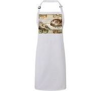 Fabulous Tablier Cuisine Premium Blanc Michel-Ange La Création d'Adam Vatican Blanc G