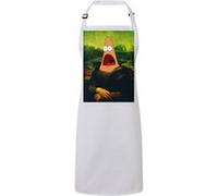 Fabulous Tablier Cuisine Premium Blanc Patrick Mona Lisa Bob l'Eponge Da Vinci Blanc G