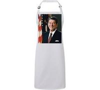 Fabulous Tablier Cuisine Premium Blanc Ronald Reagan President Portrait Blanc G