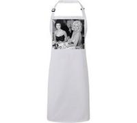 Fabulous Tablier Cuisine Premium Blanc Sophia Loren et Jayne Mansfield Actrices Blanc G