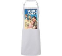 Fabulous Tablier Cuisine Premium Blanc Vieille Affiche Anglaise de Film Secret Agent Blanc G