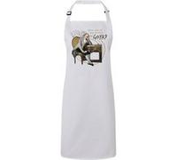 Fabulous Tablier Cuisine Premium Blanc Where did all my money Goya ? Blanc G