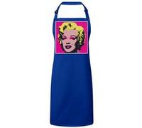 Fabulous Tablier Cuisine Premium Bleu Andy Warhol Portrait Marilyn Monroe Bleu G