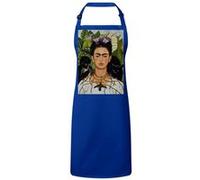 Fabulous Tablier Cuisine Premium Bleu Autoportrait de Frida Kahlo Chat et Singe Bleu G