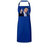Fabulous Tablier Cuisine Premium Bleu Donald Trump President Usa Doigt Levé Bleu G