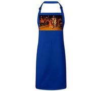 Fabulous Tablier Cuisine Premium Bleu Indiens d'Ameriques Peinture Tribu Cheveaux Bleu G