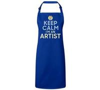 Fabulous Tablier Cuisine Premium Bleu Keep Calm I'm an Artist Bleu G