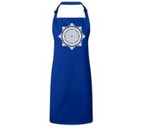 Fabulous Tablier Cuisine Premium Bleu Mandala Noir et Blanc Cercles Bleu G