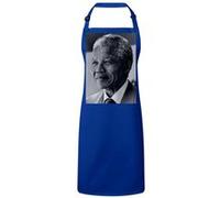 Fabulous Tablier Cuisine Premium Bleu Nelson Mandela Portrait Bleu G