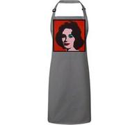 Fabulous Tablier Cuisine Premium Gris Andy Warhol Portrait Elizabeth Taylor Gris G