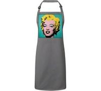 Fabulous Tablier Cuisine Premium Gris Andy Warhol Portrait Marilyn Monroe Bleu Gris G
